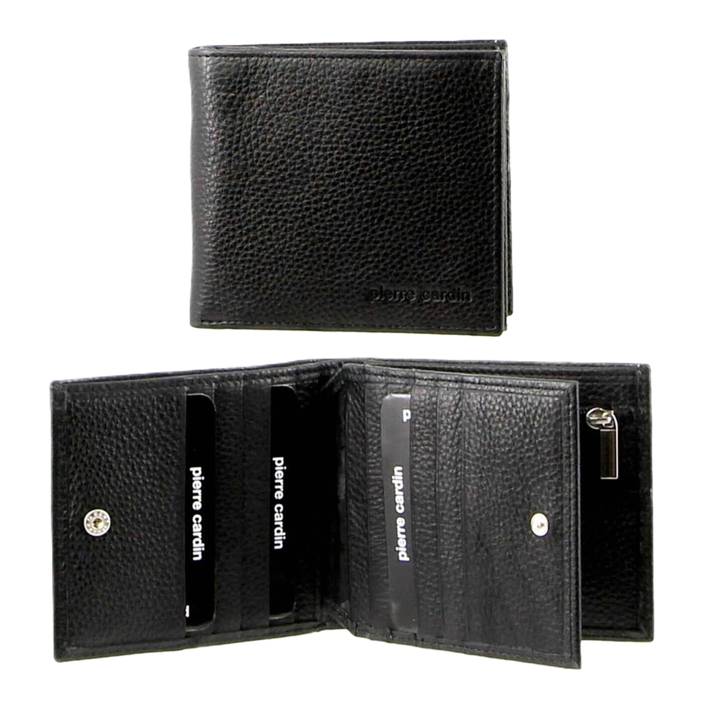 Pierre Cardin PC8781 Italian Leather Mens Bi-Fold Wallet/Black