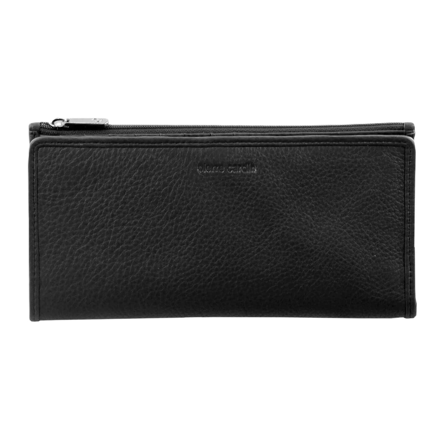 Pierre Cardin Ladies’ Italian Leather Bi-Fold Wallet in Black