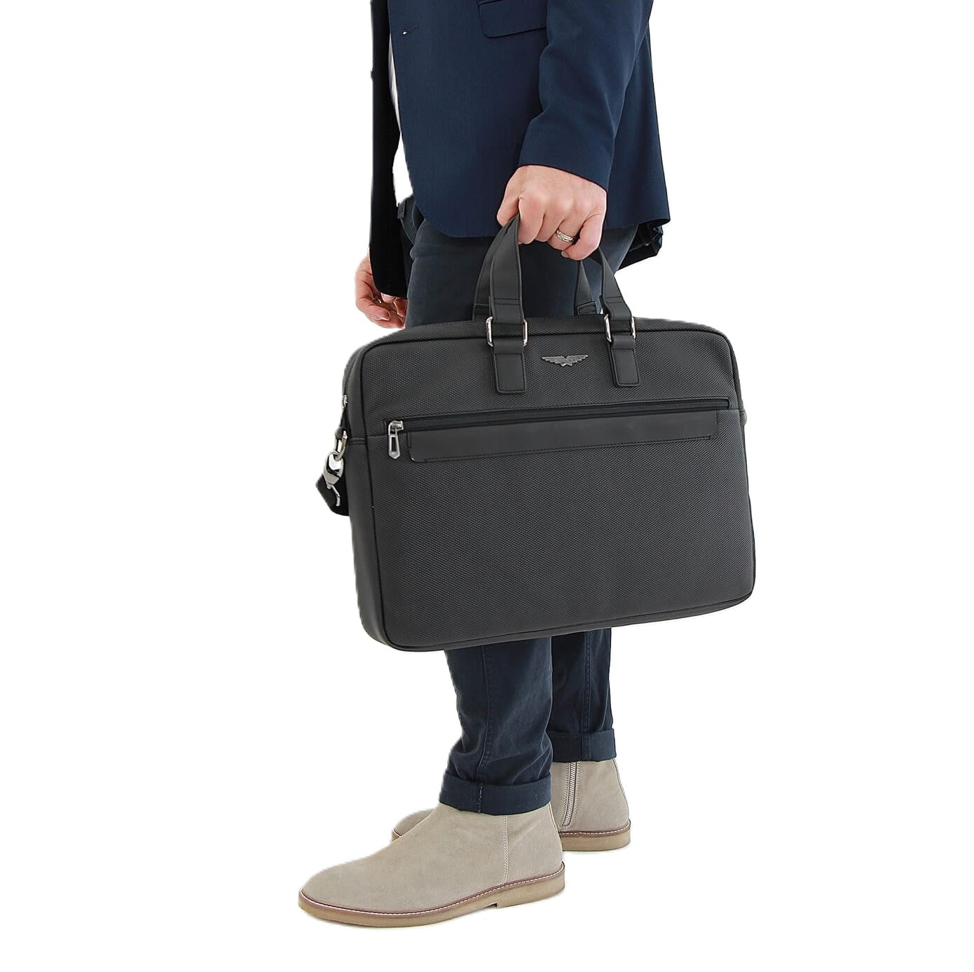 Police POL23 Mens Wings 16-inch Laptop-Business Bag/Black