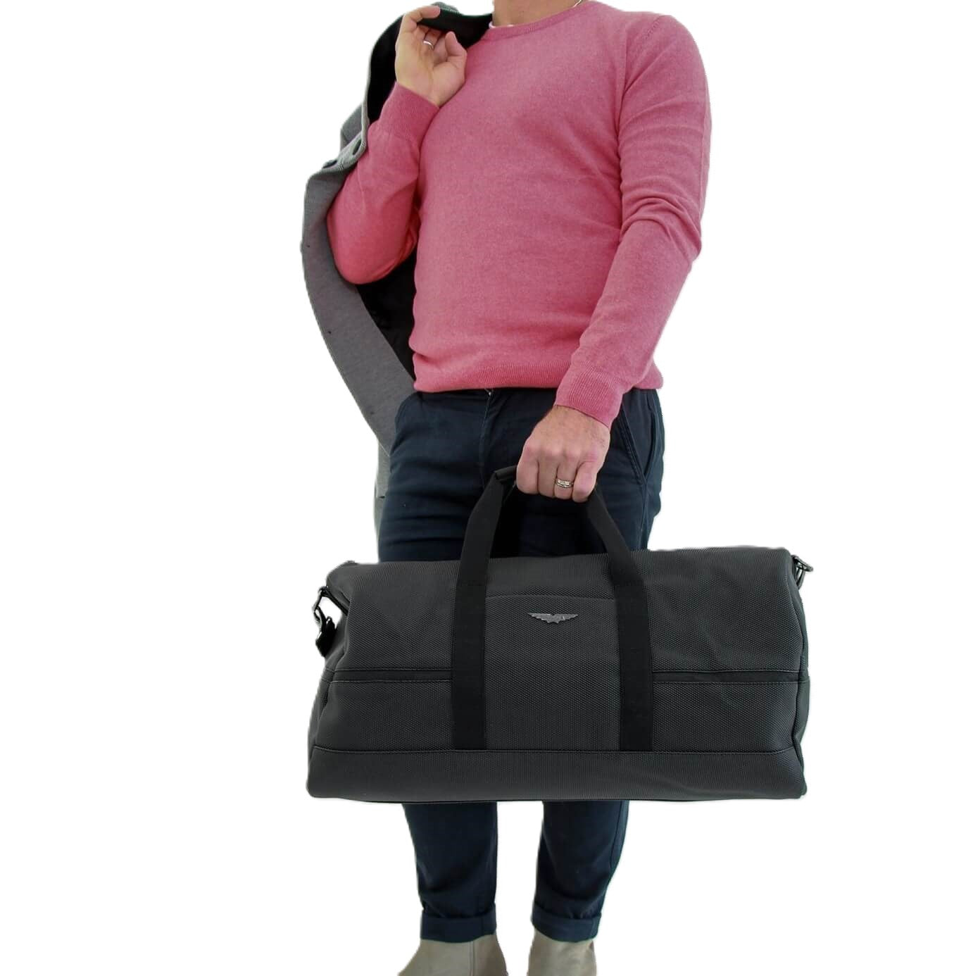 Police POL25 Mens Wings Overnight Bag/Black