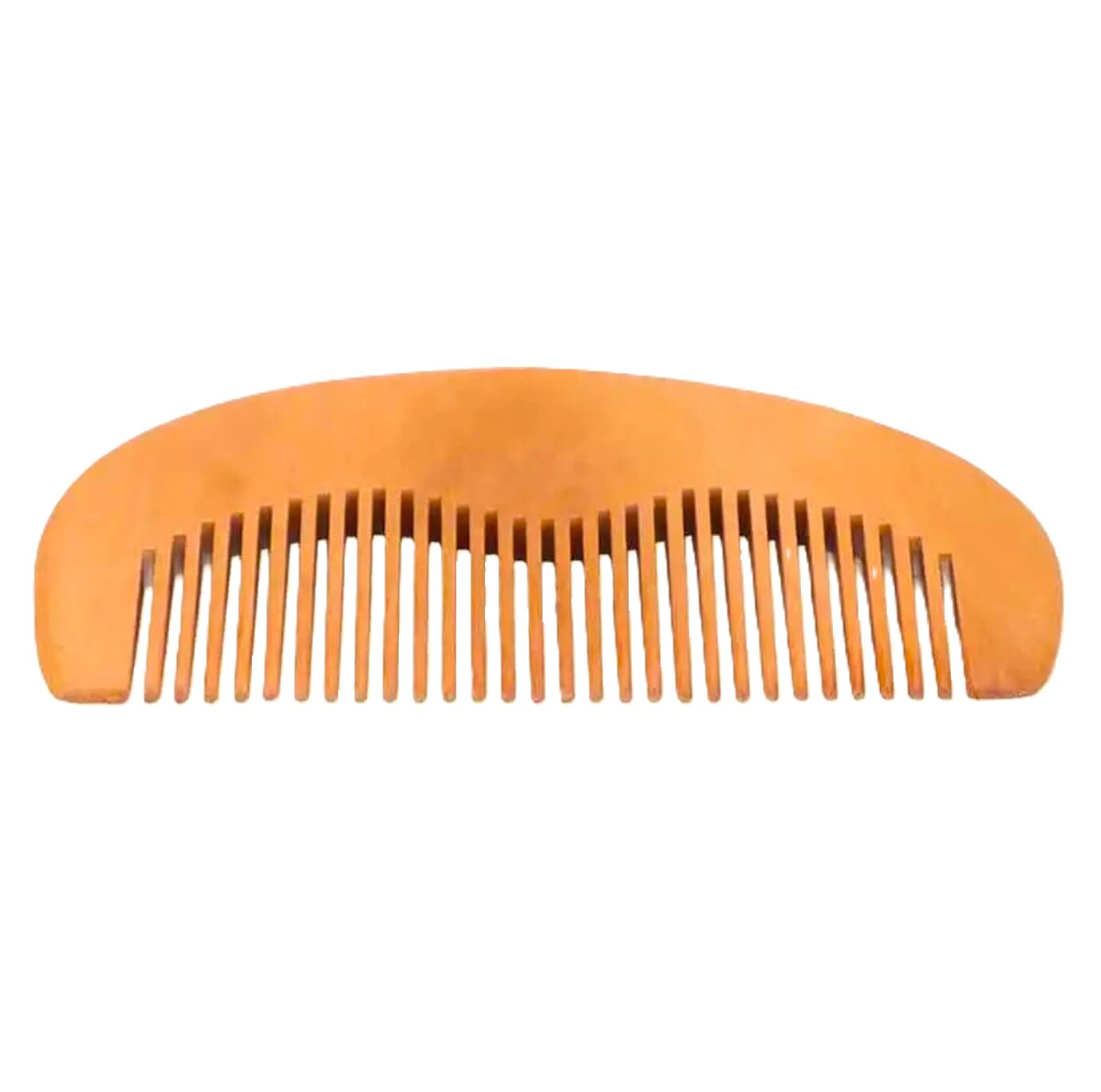 Peach Wood Pocket-Size Beard Comb