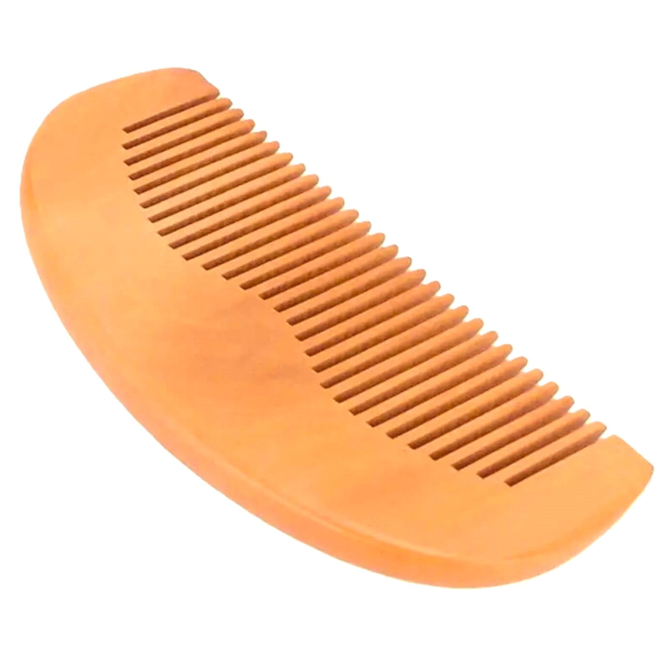 Peach Wood Pocket-Size Beard Comb