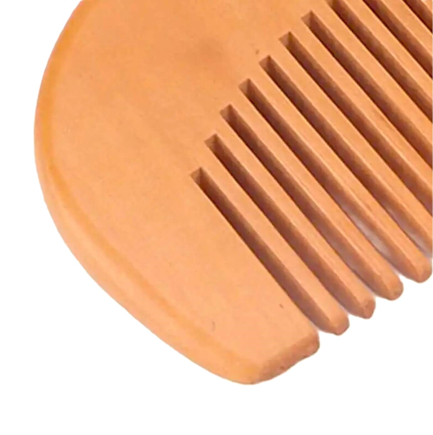 Peach Wood Pocket-Size Beard Comb