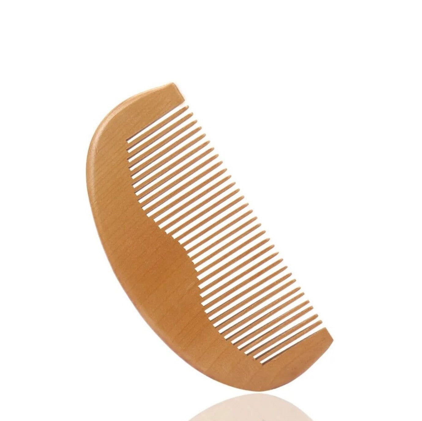 Peach Wood Pocket-Size Beard Comb