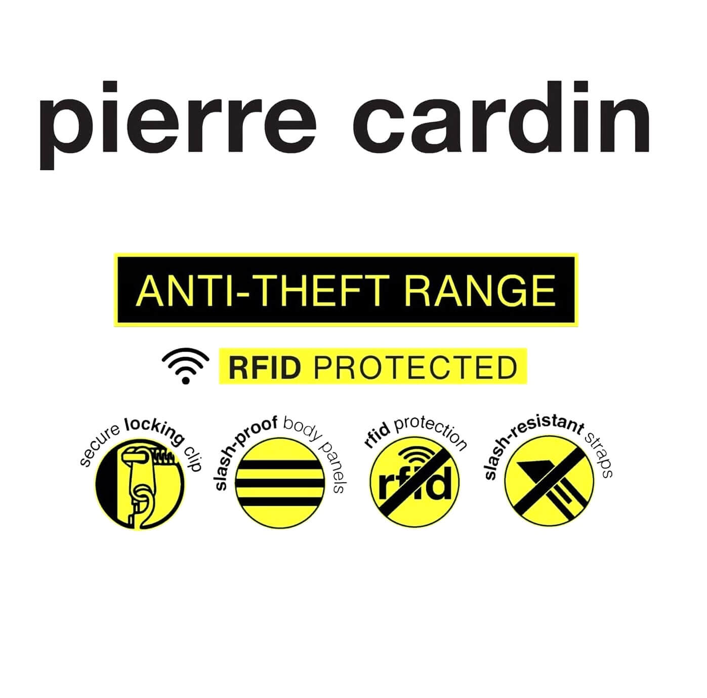 Pierre Cardin Anti-Theft Nylon Range