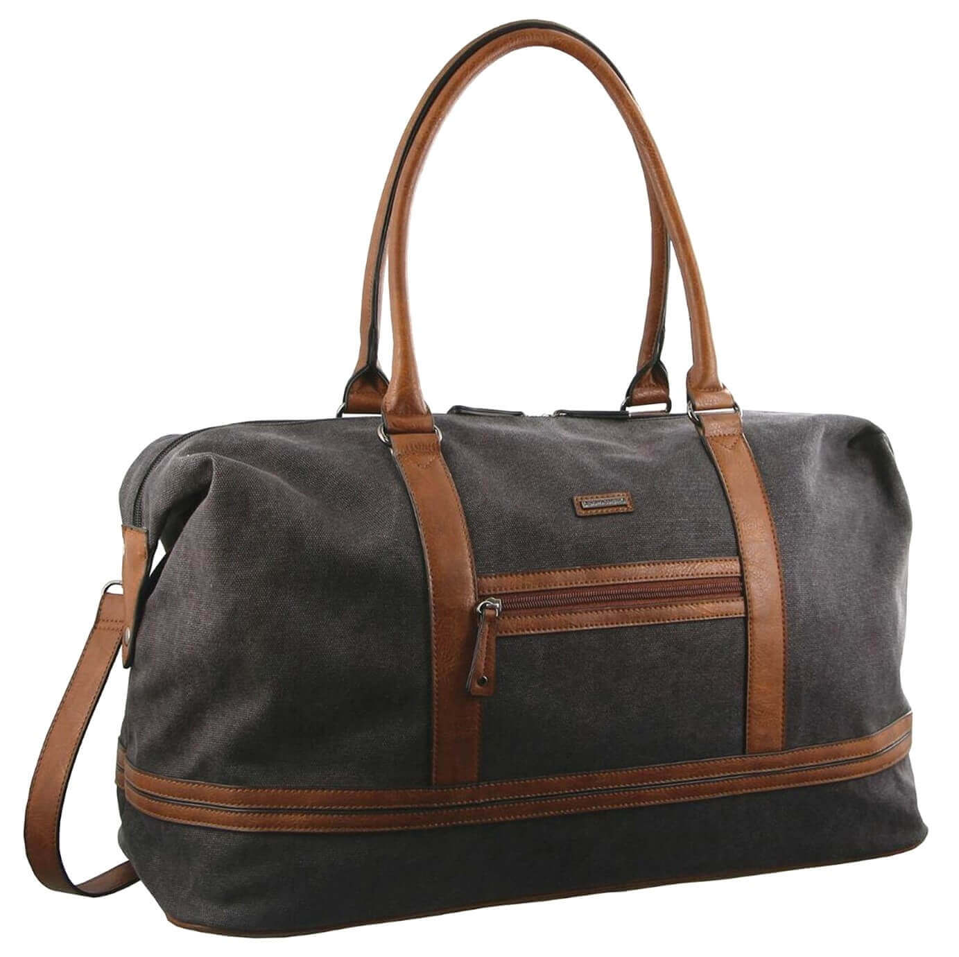 Pierre Cardin PC2578 Canvas Overnight Duffle Bag/Black