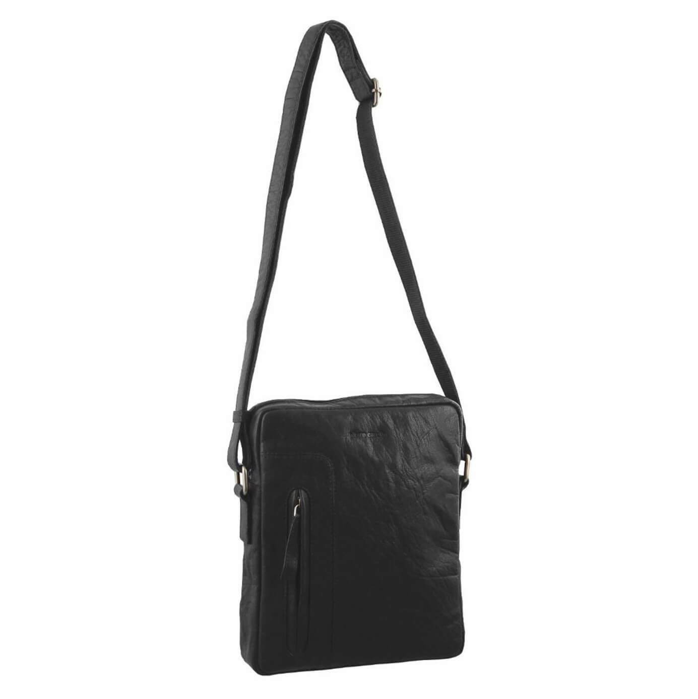 Pierre Cardin PC2794 Rustic Leather iPad Cross Body Bag/Black