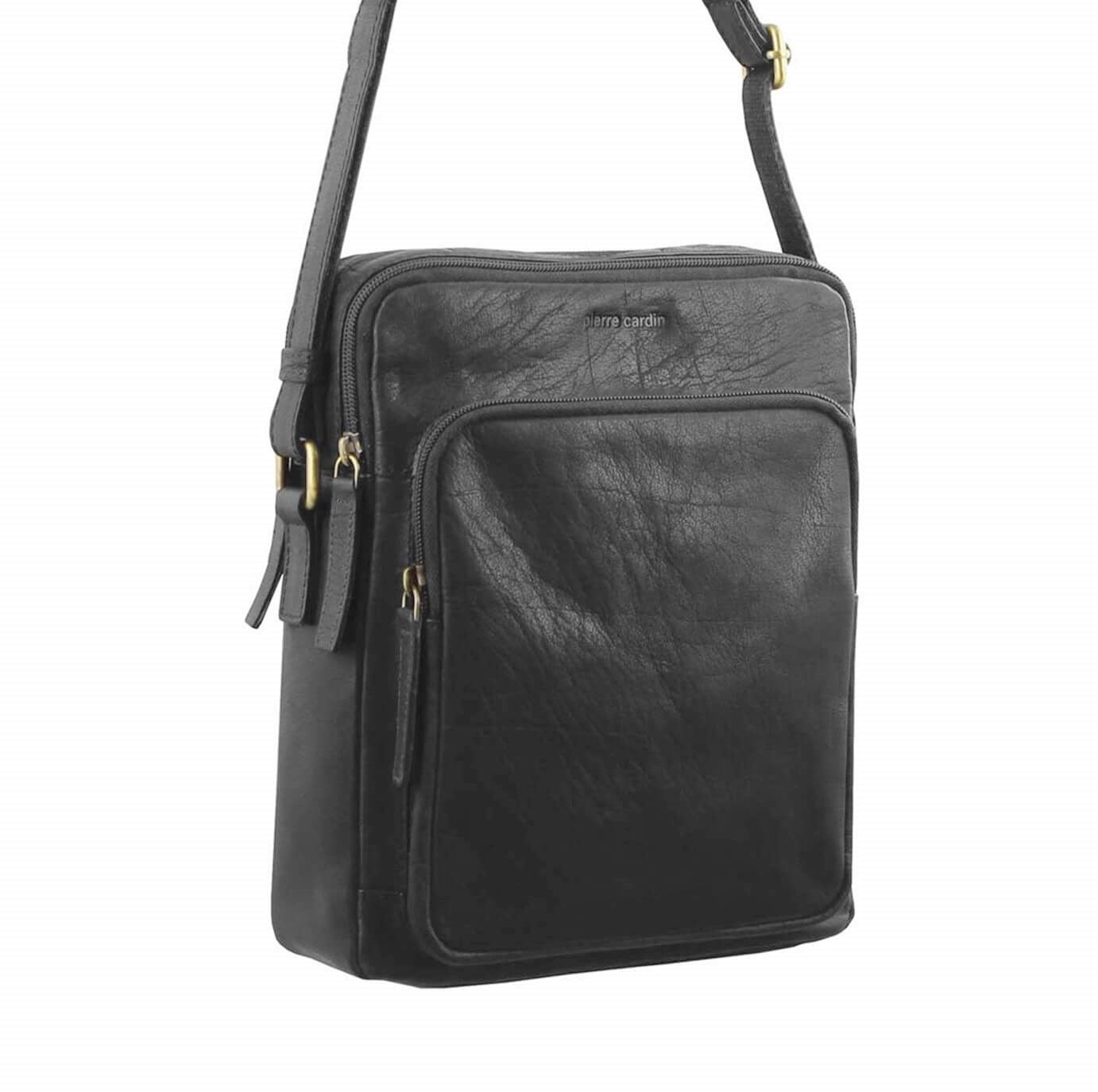 Pierre Cardin PC2804 Rustic Leather iPad Bag/Black