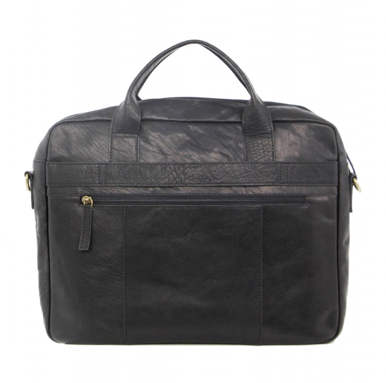 Pierre Cardin PC2807 Rustic Leather Computer Bag/Black