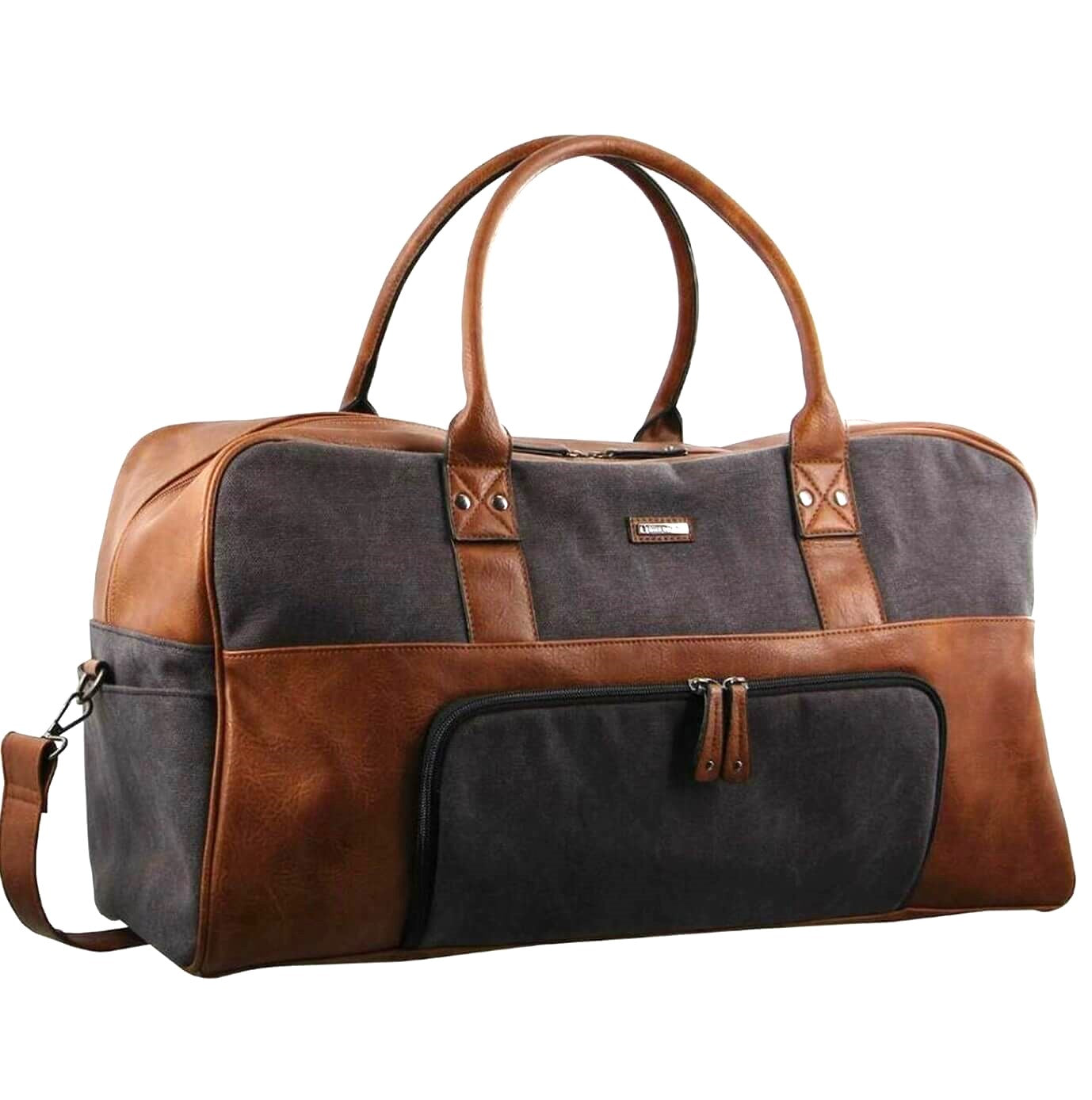 Pierre Cardin PC2887 Canvas Overnight Duffle Bag/Black