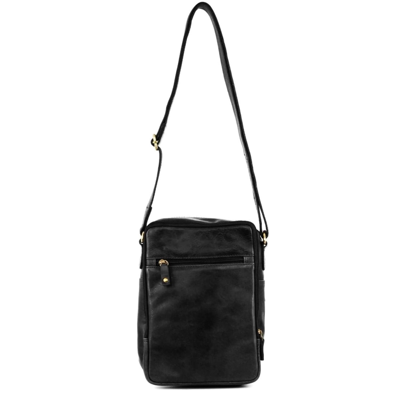Pierre Cardin PC3130 Rustic Leather Cross-Body Bag/Black