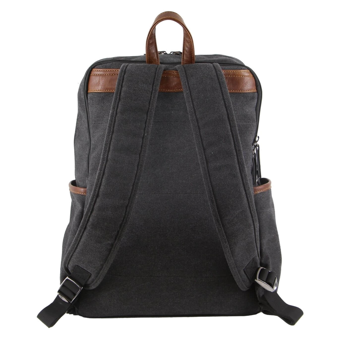 Pierre Cardin PC3310 Two Tone Canvas Backpack/Black