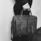 Pierre Cardin Leather Multi-Compartment Business Bag