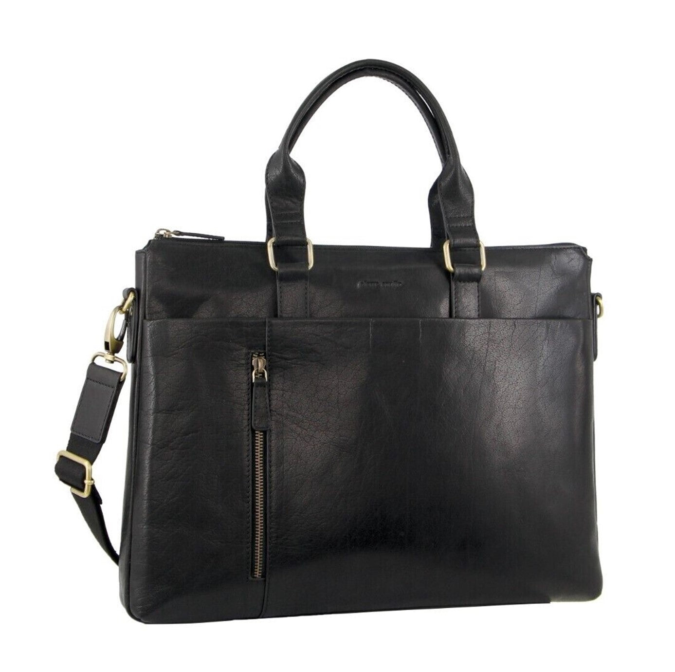 Pierre Cardin PC3621 Leather Business-Briefcase Bag/Black