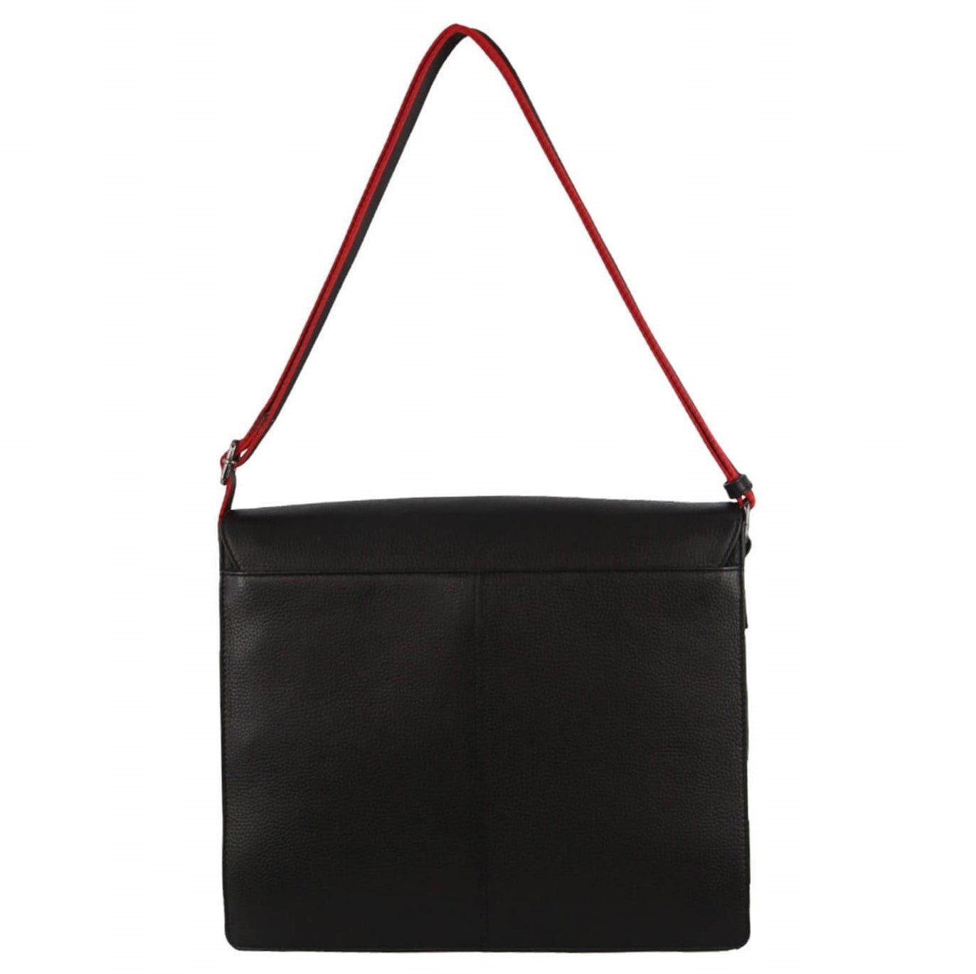 Pierre Cardin PC3700 Leather Flap-Over Computer-Bag/Black