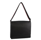 Pierre Cardin PC3700 Leather Flap-Over Computer-Bag/Black