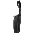 Pierre Cardin PC3882 Italian Leather Large 3-Way Sling Bag/Black