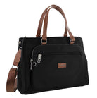 Pierre Cardin RFID Anti-Theft Nylon Mini Tote/Crossbody Bag In Black