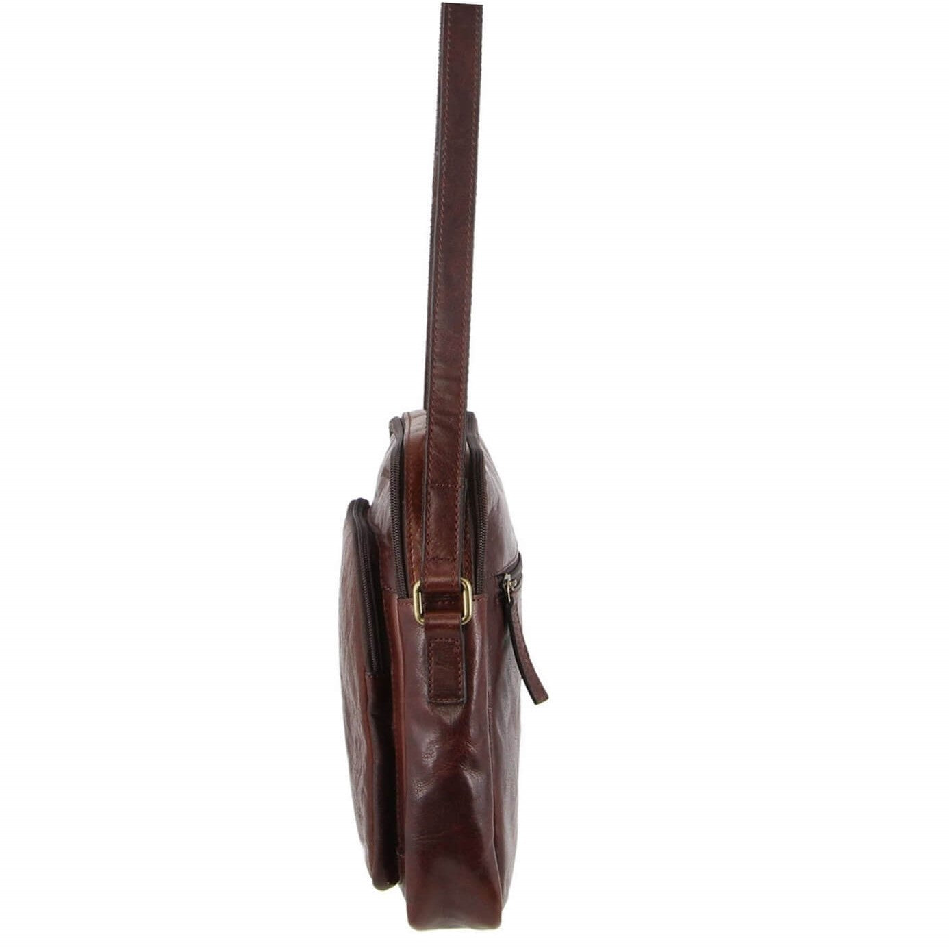 Pierre Cardin PC2804 Rustic Leather iPad Bag/Chestnut