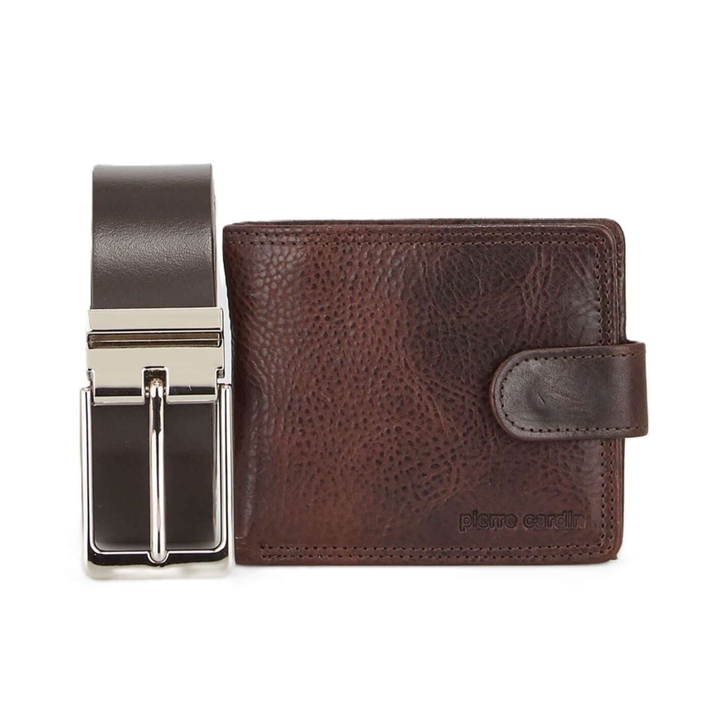 Pierre Cardin PC3326 Mens Leather Wallet-Belt Gift Set/Chestnut
