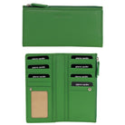 Pierre Cardin Italian Leather Ladies Bi-Fold Wallet in Green
