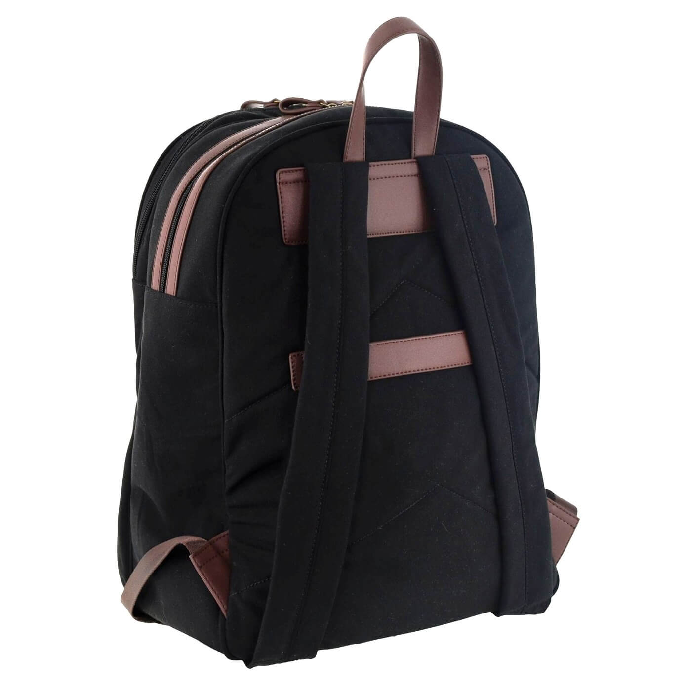 Pierre Cardin Mens Nomad Canvas Backpack in Black