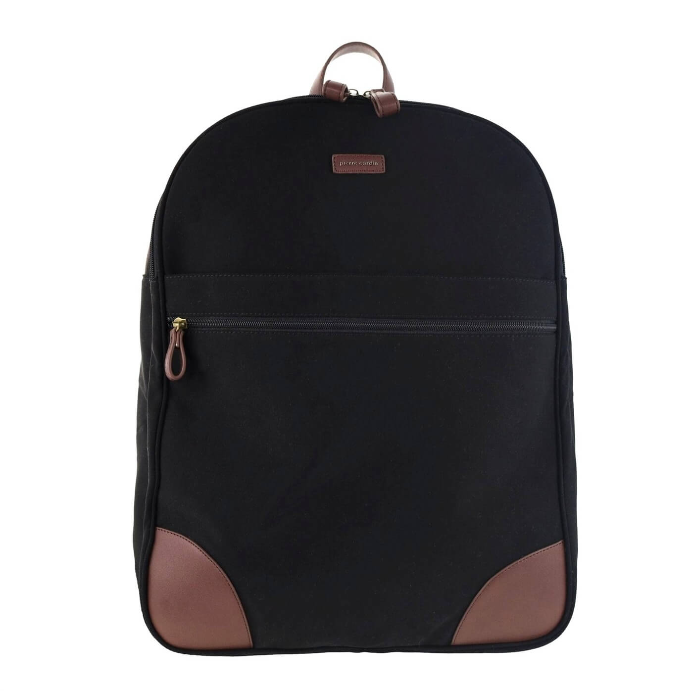 Pierre Cardin Mens Nomad Canvas Backpack in Black