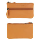 Pierre Cardin Italian Leather Coin Purse/Key Holder in Apricot