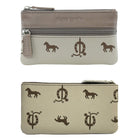 Pierre Cardin Leather Coin Purse/Key Holder in Beige-Taupe