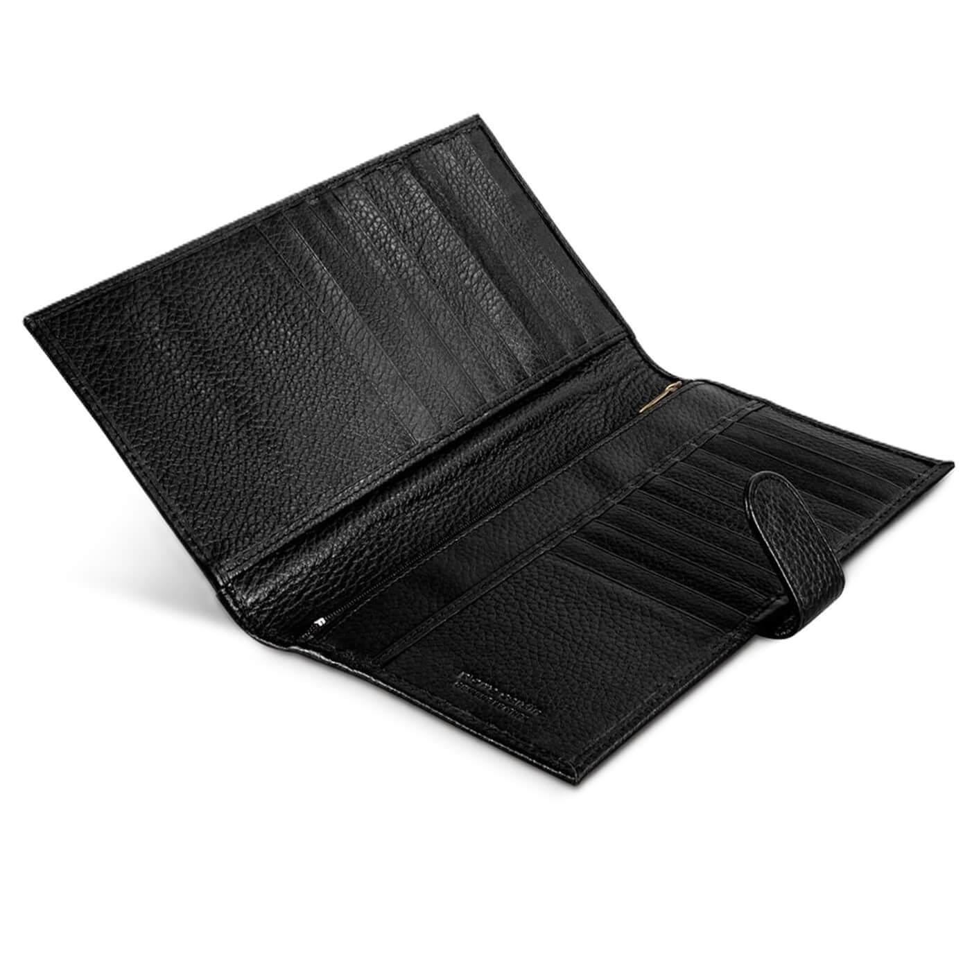 Pierre Cardin PC1886 Italian Leather Passport Wallet/Black