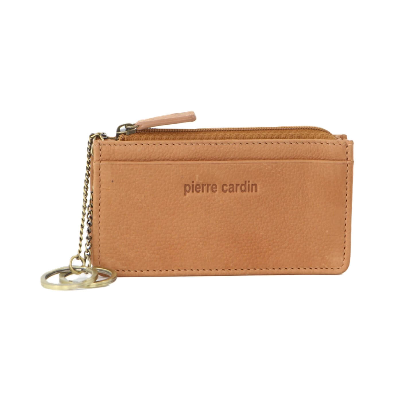 Pierre Cardin PC2277 Italian Leather Coin-Key Purse/Tan