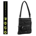 Pierre Cardin PC2417 Anti-Theft RFID Cross Body Bag/Black