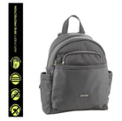 Pierre Cardin PC2418 Nylon Backpack with Anti-Theft Features/Grey