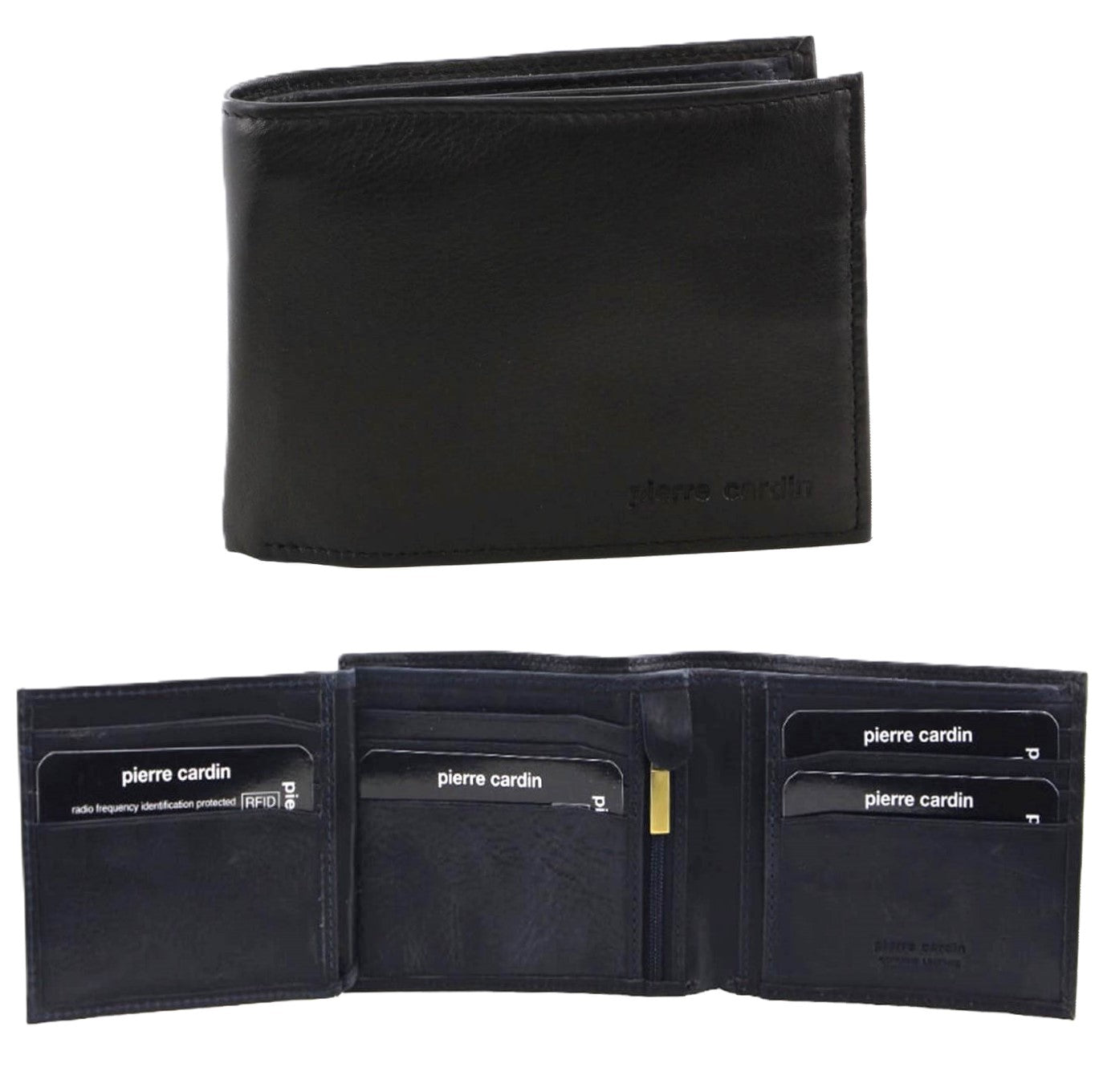 Pierre Cardin PC2632 Italian Leather Wallet/Blk-Midnight