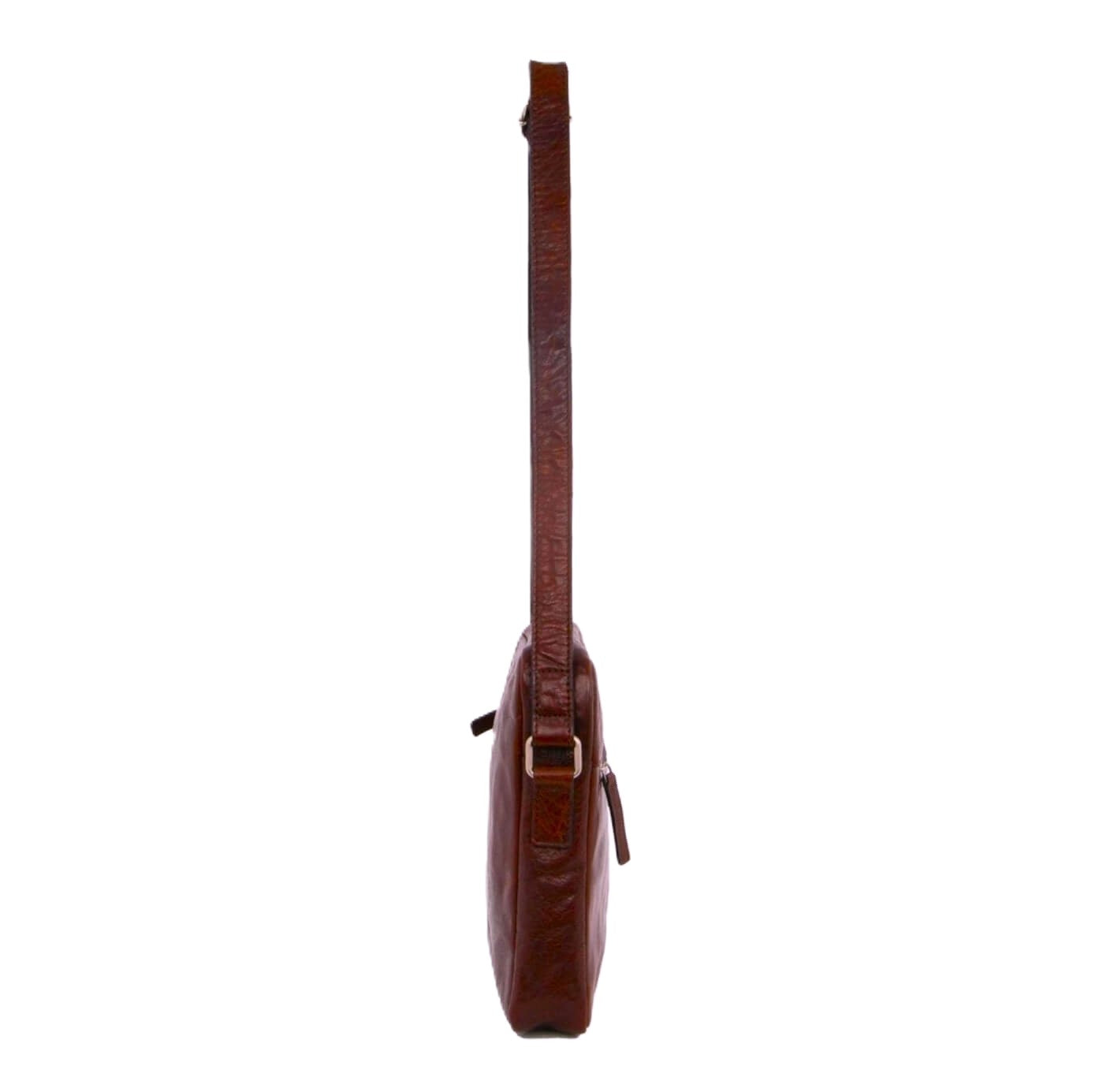 Pierre Cardin PC2795 Rustic Leather Cross Body-iPad Bag/Chestnut