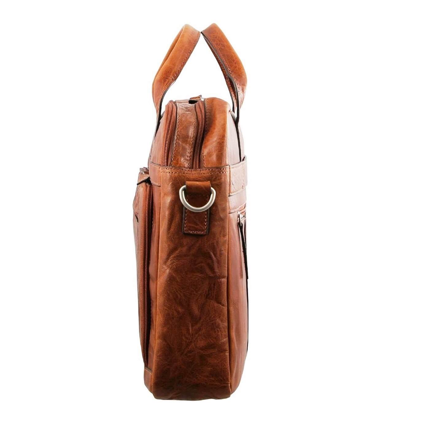 Pierre Cardin PC2797 Rustic Leather Computer-Business Bag/Chestnut
