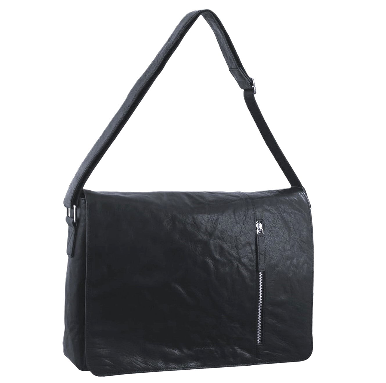 Pierre Cardin PC2798 Rustic Leather Computer-Messenger Bag/Black