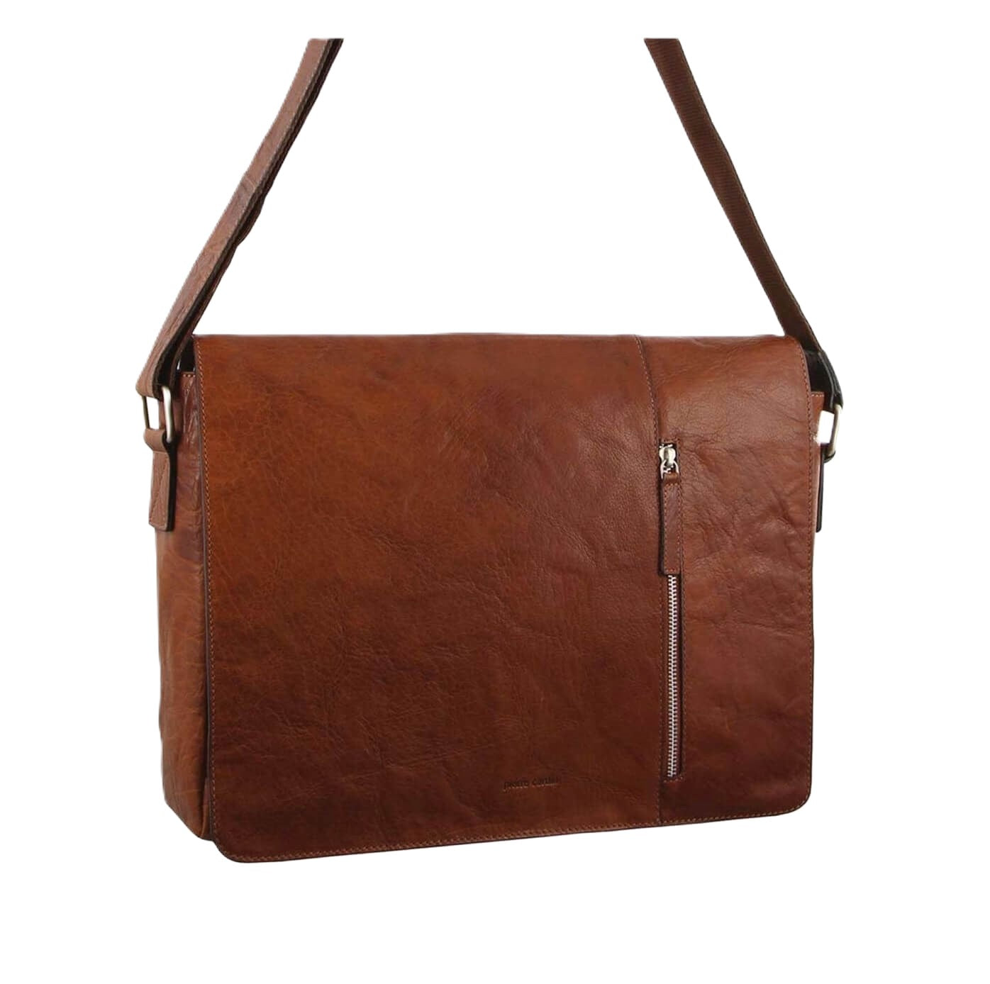Pierre Cardin PC2798 Rustic Leather Computer-Messenger Bag/Brown