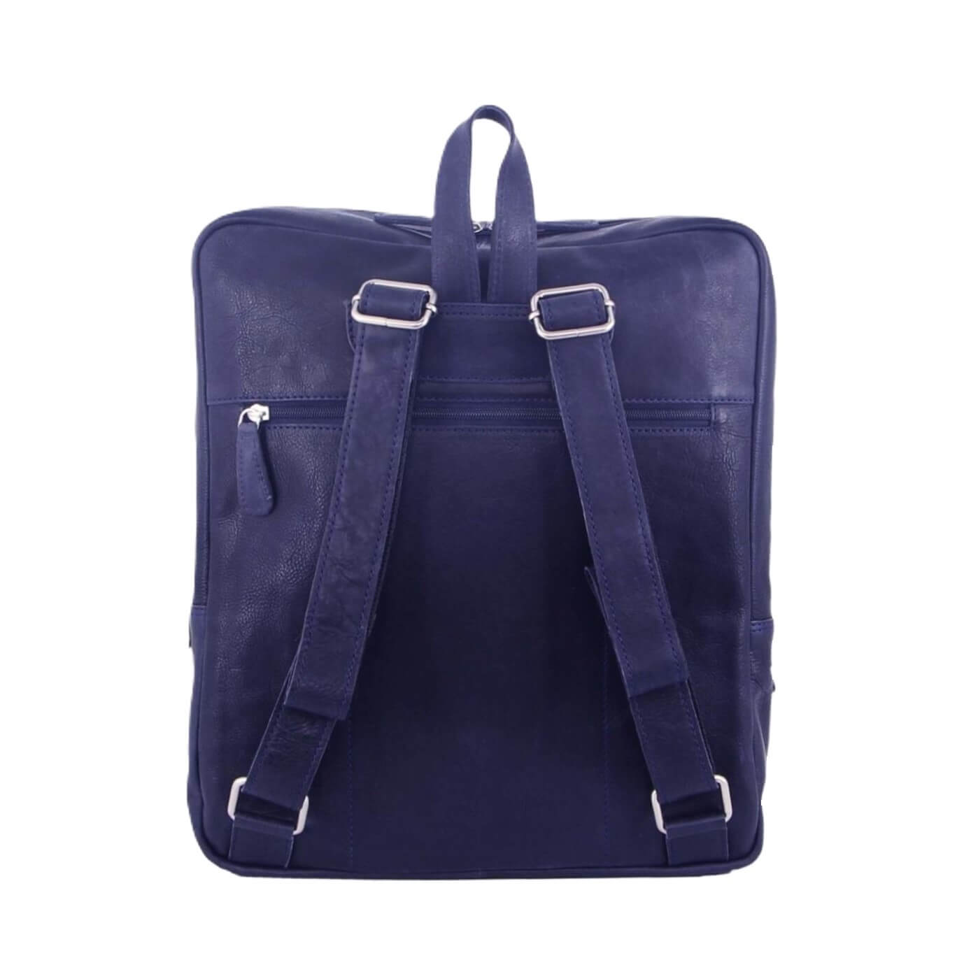 Pierre Cardin Men's Rustic Leather Backpack in Midnight