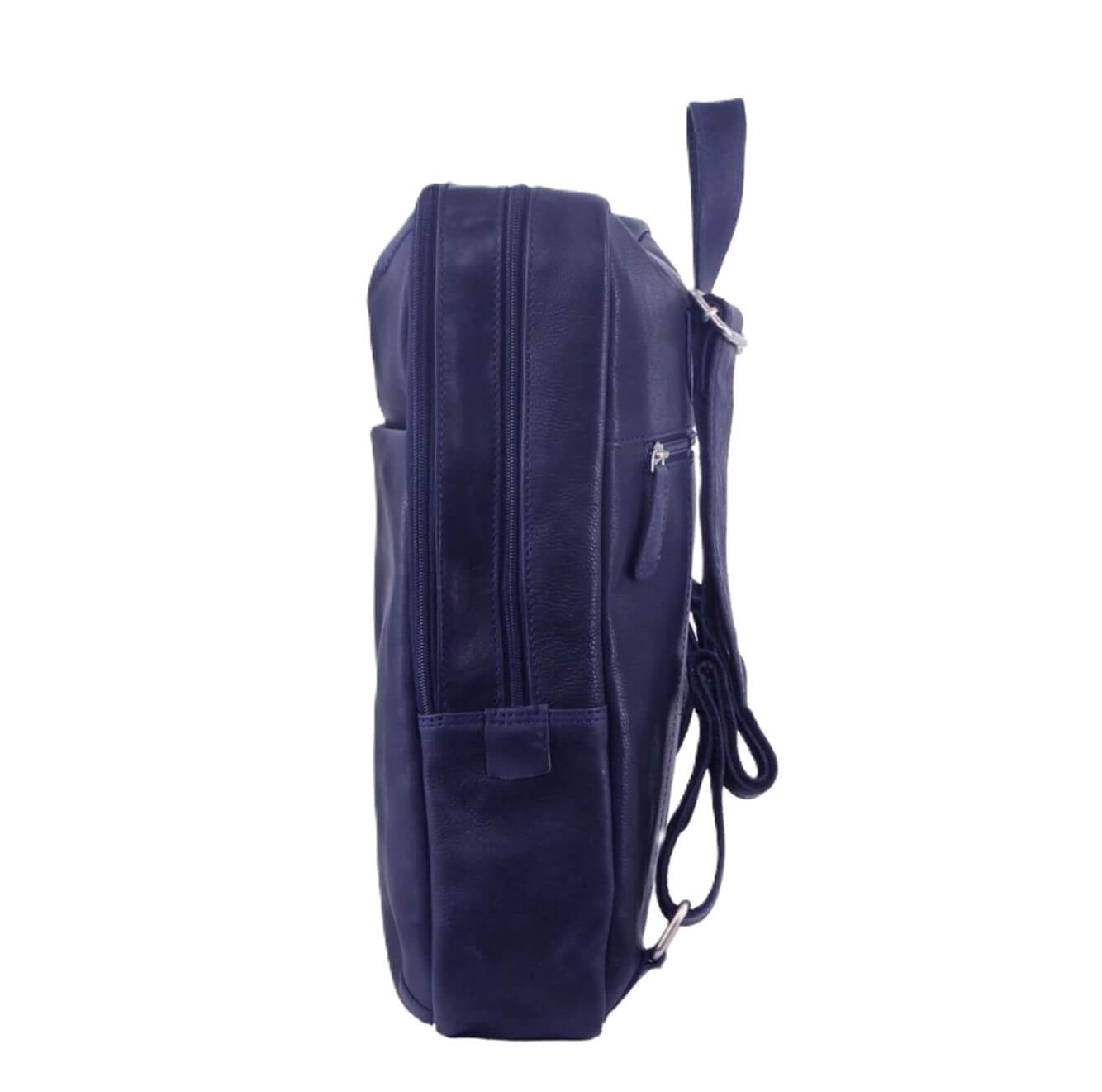 Pierre Cardin Men's Rustic Leather Backpack in Midnight