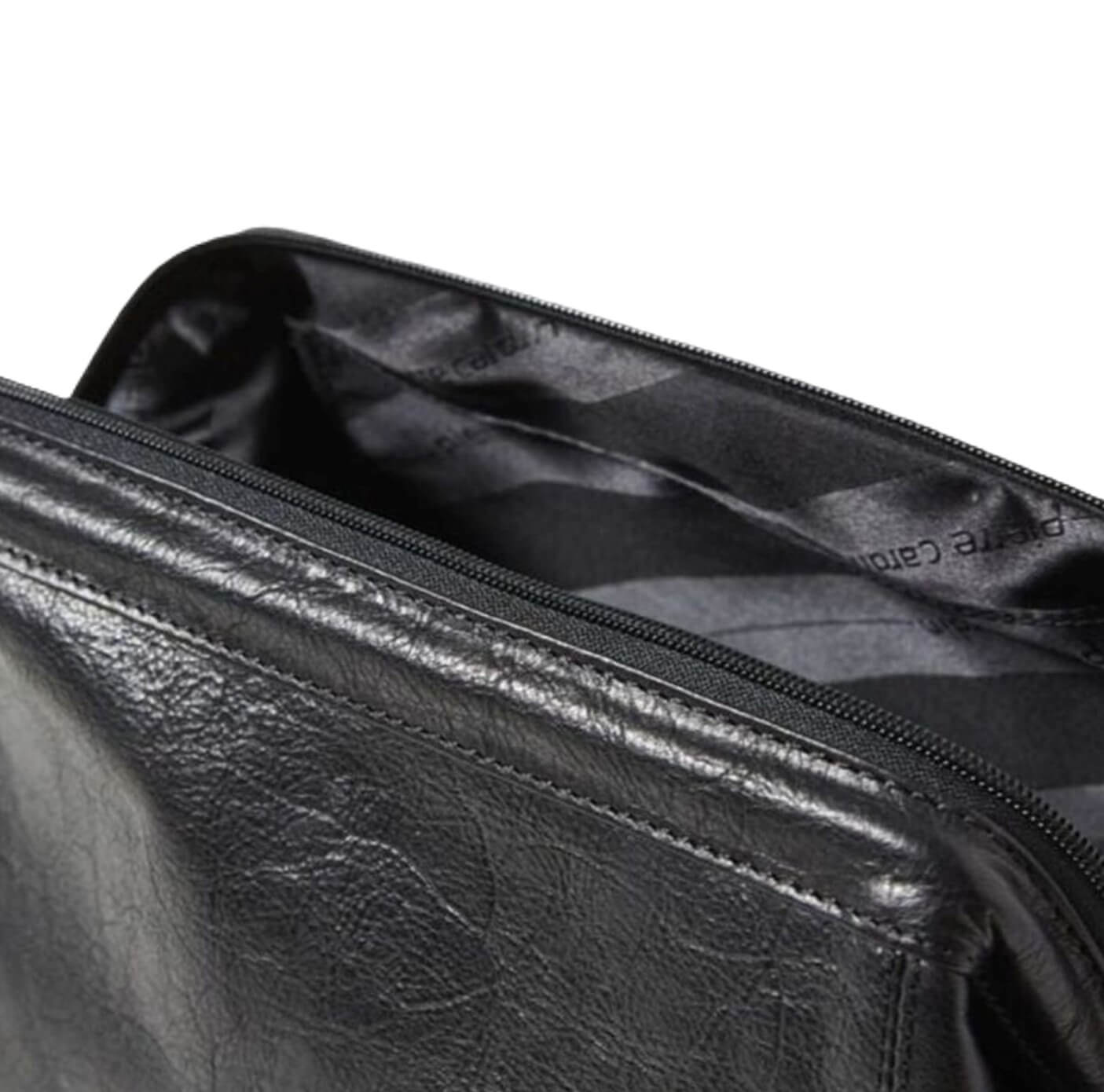 Pierre Cardin PC2803 Rustic Leather Toiletry Bag/Black