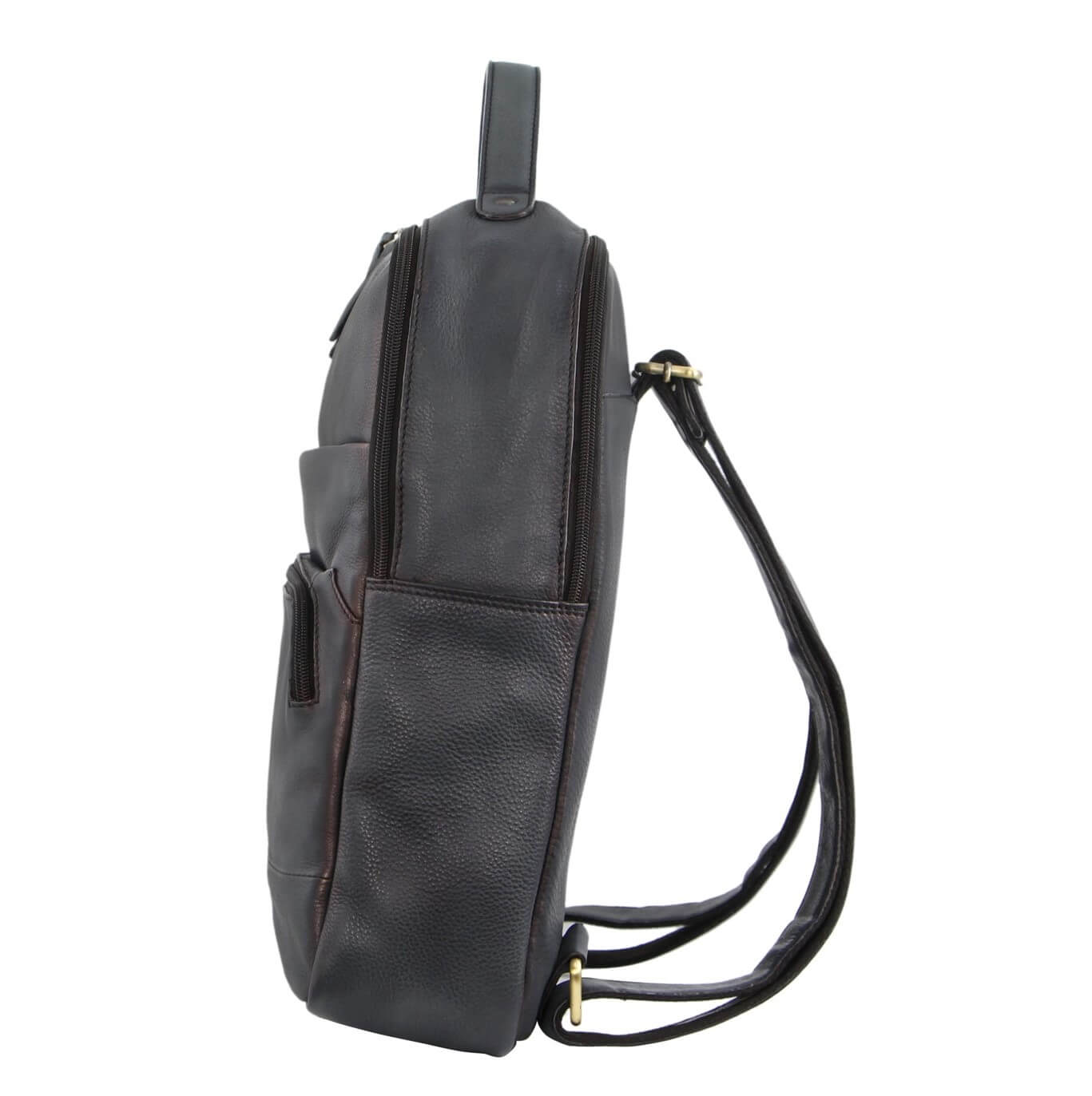 Pierre Cardin PC2808 Rustic Leather Business Backpack-PC Bag/Black