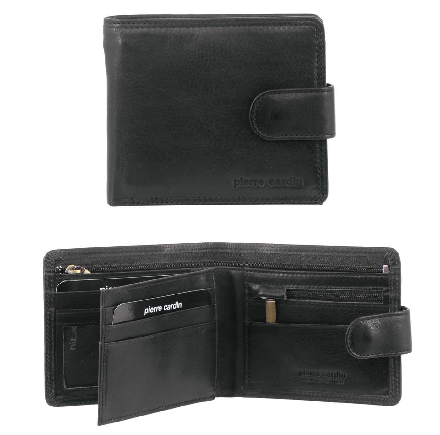 Pierre Cardin PC2813 Rustic Leather Mens Wallet/Black