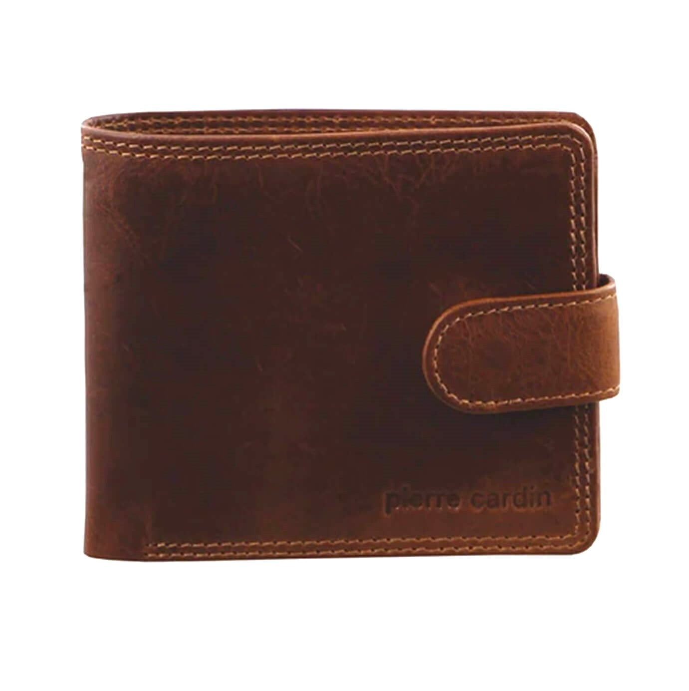 Pierre Cardin PC2813 Rustic Leather Mens Wallet/Cognac