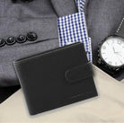 Pierre Cardin PC2815 Rustic Leather Mens Wallet/Black