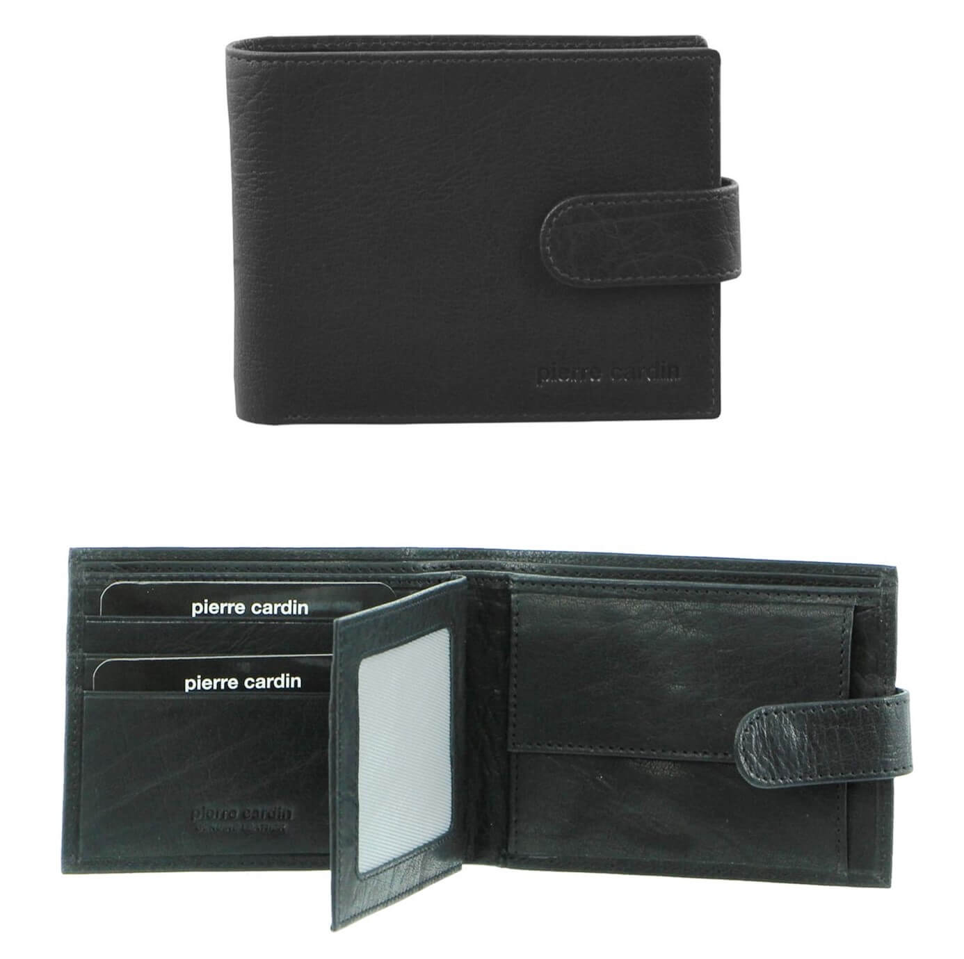 Pierre Cardin PC2815 Rustic Leather Mens Wallet/Black