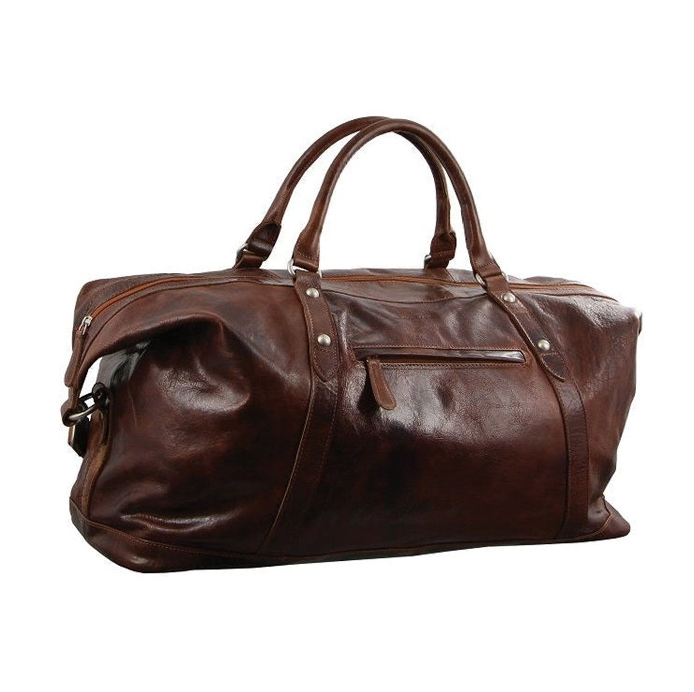 Pierre Cardin PC2824 Rustic Leather Travel-Overnight Bag/Cognac