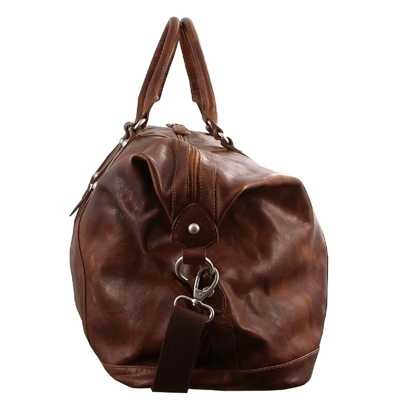 Pierre Cardin PC2824 Rustic Leather Travel-Overnight Bag/Cognac