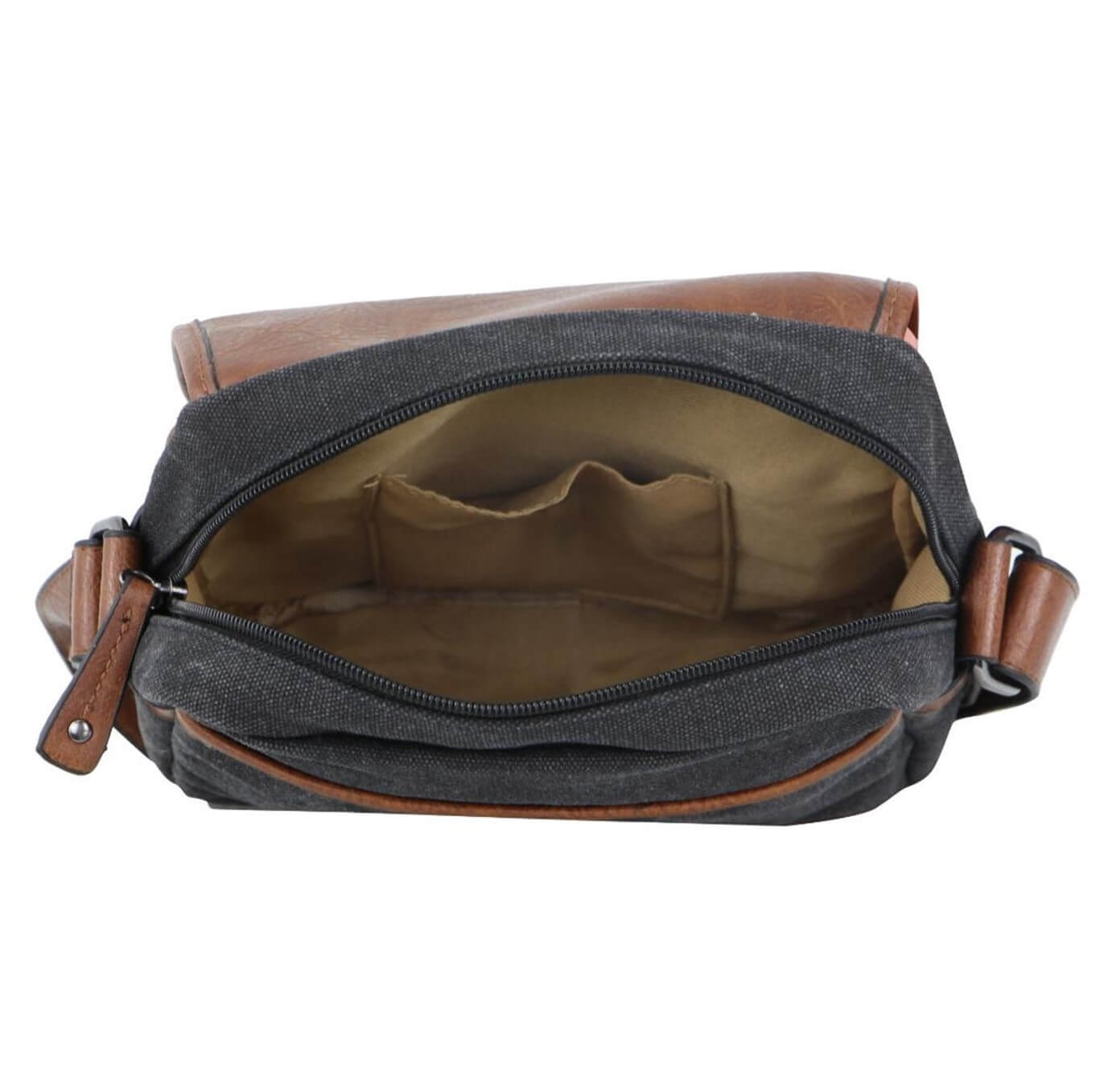 Pierre Cardin PC2580 Canvas Cross Body Bag/Black