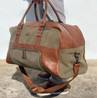 Pierre Cardin PC2887 Canvas Overnight Duffle Bag/Brown